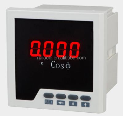 China Intelligent Three Phase Smart Power Factor Meter 72*72 Power Factor Meter for sale