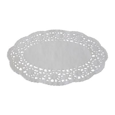 China Fashion Viable Design High Quality Duoli Lace Paper Cheap Environmentally Friendly Oval Disposable Food Cake Pad Pad for sale