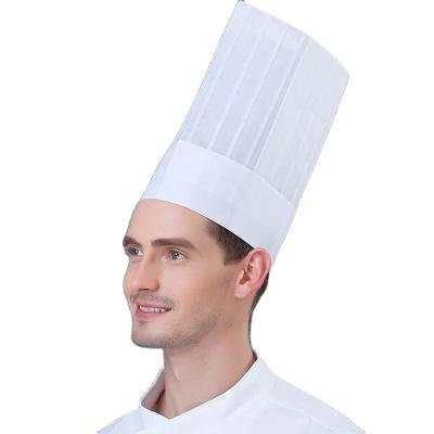 China Factory OEM Excellent Quality Cheap Price Eco-friendly Chef Hat Kitchen Supplies High Quality Chef Hat For Cooking for sale