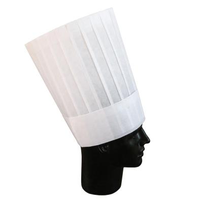 China Excellent Low Quality Eco-friendly Non-woven Fabric Chef Hat Kitchen Supplies White Disposable Chef Cap For Cooking Hat for sale