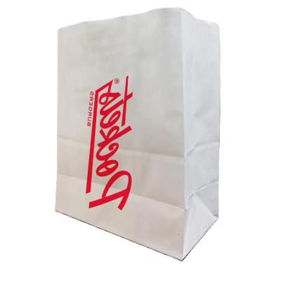 China Biodegradable Logo Customizable Oil-proof Bag Bread Bag Bread Hamburger Packaging Paper Disposable Bag for sale