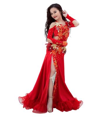 China Professional Sets RT351 Wuchieal Belly Dance Performance Costume Set For Kids for sale