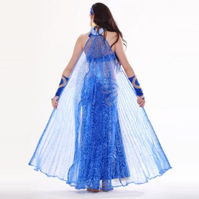 China Blue Opening Wing 140cm Long Belly Dance ISIS Wing For Women for sale