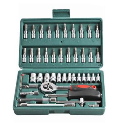 China CAR REPAIR China Manufacturing Factory Wholesale Price Auto Repair Ratchet Tool Kit Chrome Vanadium Combination Set Socket Wrench Set for sale