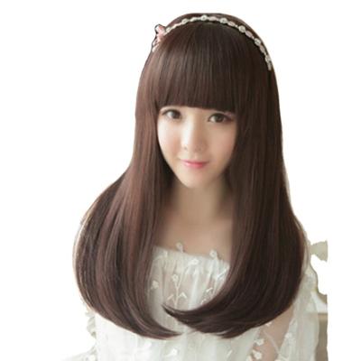 China Long Silky Straight Wave High Quality Synthetic Wig for sale