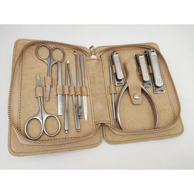 China 2021 Hot Selling Professional Stainless Steel Manicure Pedicure Set With 12 Accessories PMP0041 for sale