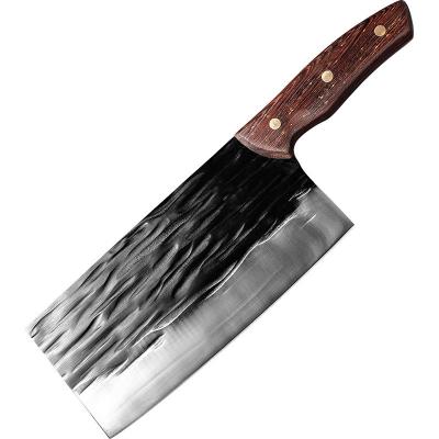 China Sustainable Chef's Kitchen Knife Hand-Forged Cultural Revolution Handle High Carbon Steel Meat Slicing Knife for sale