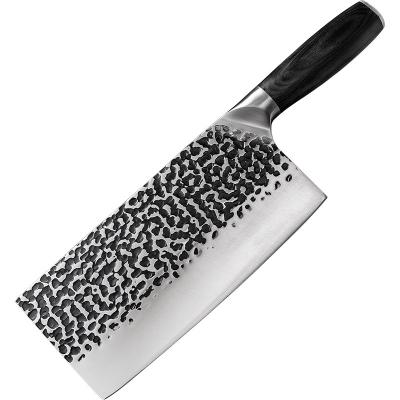 China Dropshipping 8 Inch Sustainable Handmade Butcher Kitchen Chinese Chef With Cleaver For Cattle Hunting for sale