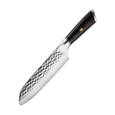 China Custom 7 Inch German Steel Chef Viable Factory Drop Shipping Kitchen Knife 7CR17mov Santoku Knives for sale