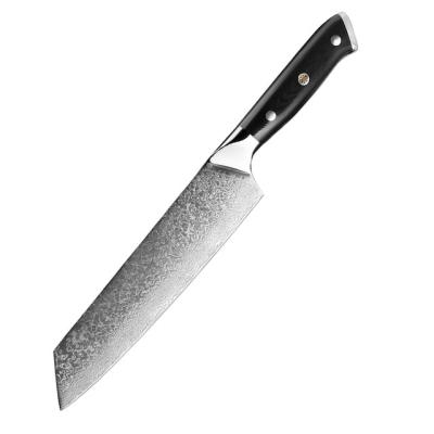 China Sustainable Drop Shipping 8 Inch Vg10 67layers Damascus Steel Stabwood Handle Chef Kitchen Knife for sale