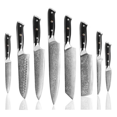 China Viable Damascus Chef Knife Professional Japan Sankotu Cleaver Bone Serving Knives Kiritsuke Peeling Kitchen Knife Cooking Tools for sale