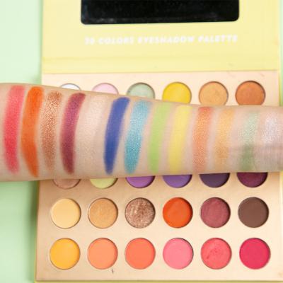 China Makeup Cosmetics Vegan 30 Color Waterproof Custom Eyeshadow Palette High Pigmented Eyeshadow Palette No Logo for sale