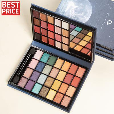 China 2022 waterproof hot sale custom your own brand makeup eyeshadow palette with 48 colorful pans for sale