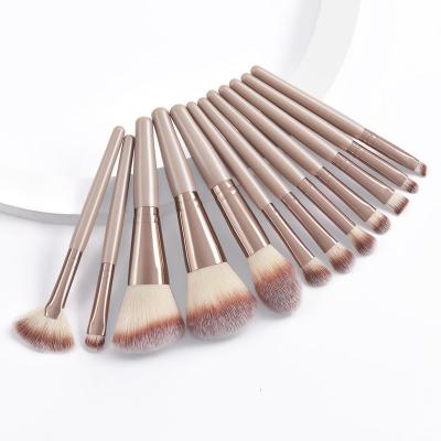 China New Super Soft 12 Pcs Listing Most Popular Foundation Eyelash Filament Brushes Vegan High Quality Makeup Brush Set Private Custom Logo for sale