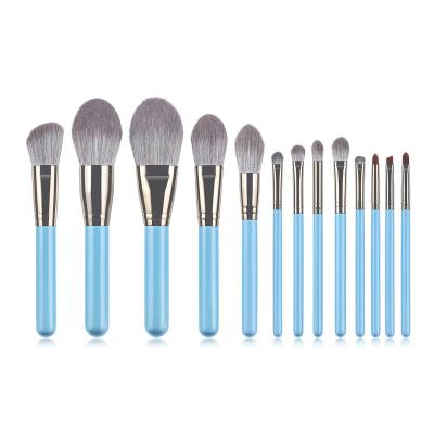 China Super Soft Skin Friendly And Soft For Sensitive Sensitive Premium Wood Handle 13PCS Premium Wooden Handle Soft Makeup Brushes High Quality Portable Soft Makeup Tools Kit for sale