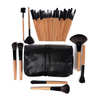 China Super Soft Skin Friendly And Soft For Sensitive 32 Brush Professional High Quality Professional Makeup Brush Bag Bestselling Amazon Muscles Private Label Makeup Brush Set for sale