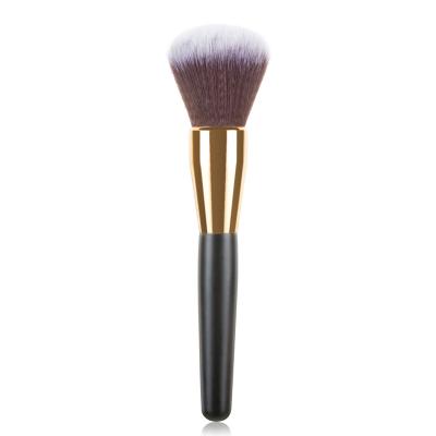 China Angular Blush New Luxury Custom Amazon Loose Powder Brush Nail Brush Kabuki Black Makeup Brush for sale