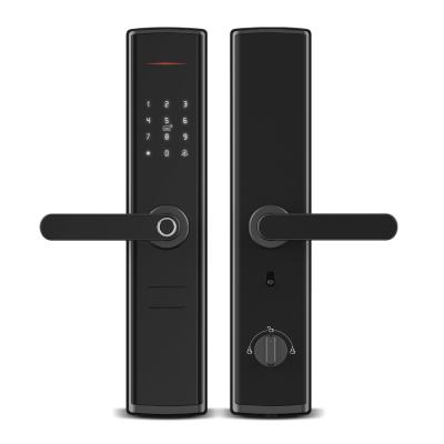 China Zinc Alloy High Security Fingerprint Tuya APP Smart Home Smart WiFi System Door Lock Digital Safe Lock for sale