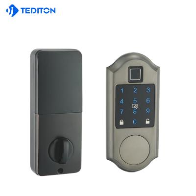 China App Electronic Smart Biometric Fingerprint Smart Biometric Fingerprint Deadbolt Deadbolt Digital Door Lock for sale