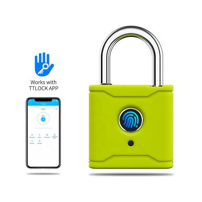 China Combination Auto Security App Ttlock LocksKey Protection Smart Fingerprint Padlock 20 Pieces for sale