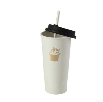 China Biodegradable Disposable Paper Coffee In Compostable Hot Drink Cup With Lid for sale