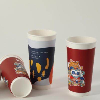 China Wholesale Biodegradable Disposable Beverage Coffee Environmentally Friendly Paper Cup With Lid for sale