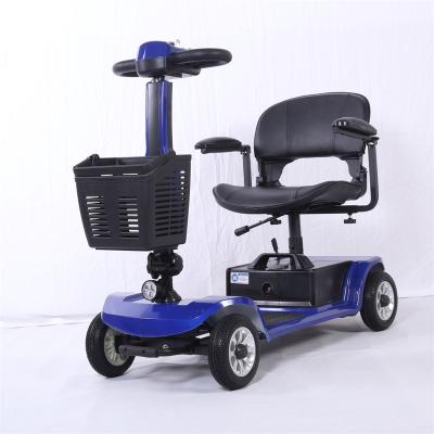 China Electric Disabled Handicap Folding Scooter 4 Wheel Unisex Disabled Mobility Foldable Mobility Scooters For Adults for sale