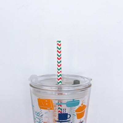 China Colorful Biodegradable Paper Disposable High Quality Customized Drinking Straw for sale