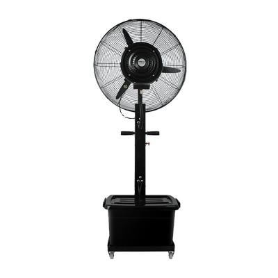 China 26 Inch Standing Water Mist Fan Humidifier Fan Industrial Mobile Fan Position Cooling And Humidifier for sale