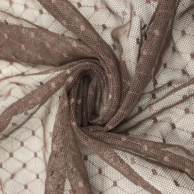 China Coffee Color Chiffon Tulle Fabric Home, Outdoor, Camping, Travel, Military for sale