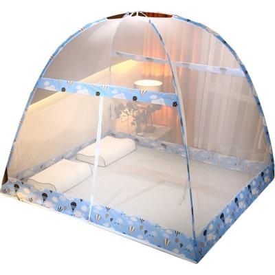 China Blue Dormitory Home Foldable Single Double Bed Foldable Mosquito Net for Sale for sale