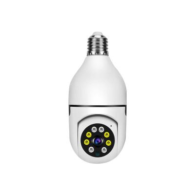 China NIGHT VISION Factory Wholesale H.265 Network Monitor 1.0MP HD WiFi Bulb Camera Auto Tracking Two Ways 360 Audio Led Lighting Camera for sale