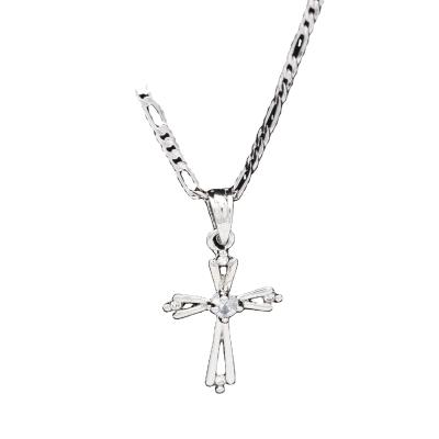 China CLASSIC Fashion Cross Necklace Plated Gold Women Necklace Stainless Steel Cross Necklace for sale