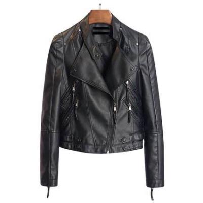 China Genuine Short Sheepskin Women Breathable Fashion Coat Style Real Leather Jacket Motorcycle Genuine Leather Jacket for sale