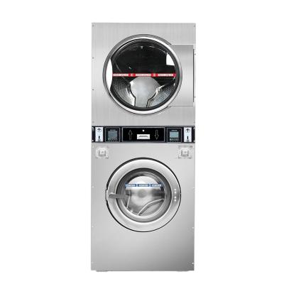 China Commerical 13kg 15kg 20kg Coin Operated Automatic Washing Machine And Dryers Combination For Dress for sale