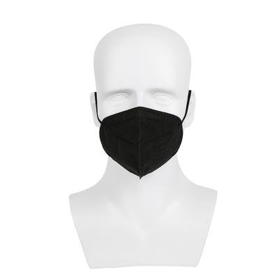 China Earloop face mask factory directly supply 6 ply black face mask ffp2 disposable earloop respirator mask manufacturers for sale