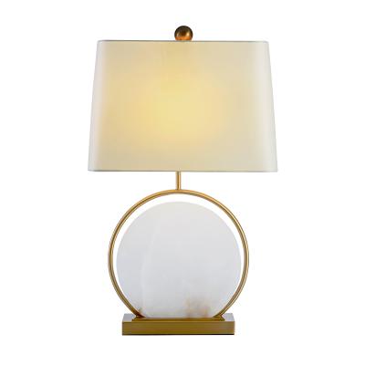 China Modern Modern Marble and Metal Table Lamp with Fabric Shade Hotel Lamp TABLE LAMP TABLE LIGHT for sale