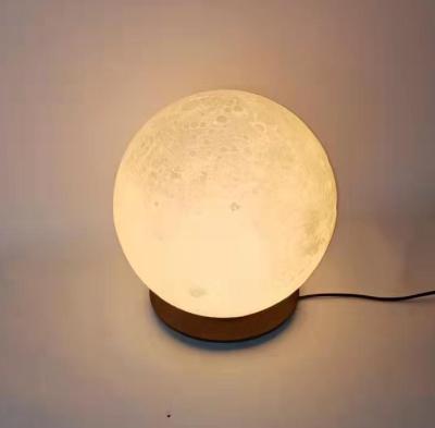 China 3 D printing ball moon table lamp meta worms reading lamp bedroom light hotel lamps bar lighthome decor modern table lamps for sale