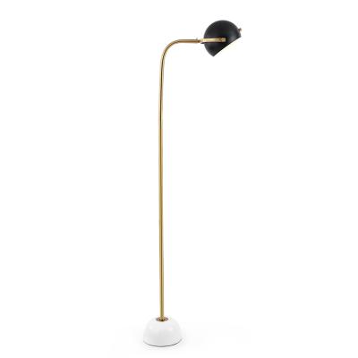 China Scandinavian modern simple metal and marble floor lamp for living room bedroom and hotel decoration floor light floor lamp for sale