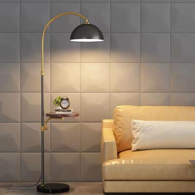 China Scandinavian Marble Light Base Metal Shade Floor Adjustable Arm And With Position Cafe Dish Home Decor Floor Lamps for sale