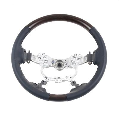 China Basic Without Design Wholesale Custom Leather Car Steering Wheel Fit For Toyota LAND CRUISER200 With Multifunction Control Switch for sale