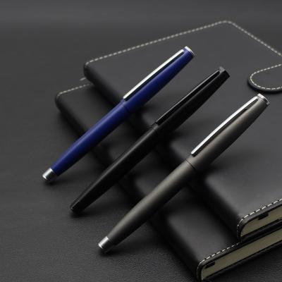 China Matte Business Gift Roller Ball Pen 0.5mm Signature Pen Metal Gel Pen Custom Logo for sale