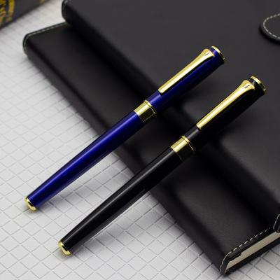 Cina 0.5mm Metal Roller Ball Pen Business Gift Advertising Neutral Pen Con Capo in vendita