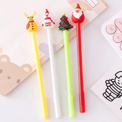 中国 クリスマス クリエイティブジェル インクペン 0.5mm サンタクロース スノーマンツリー ブラックジェル インクペン 販売のため