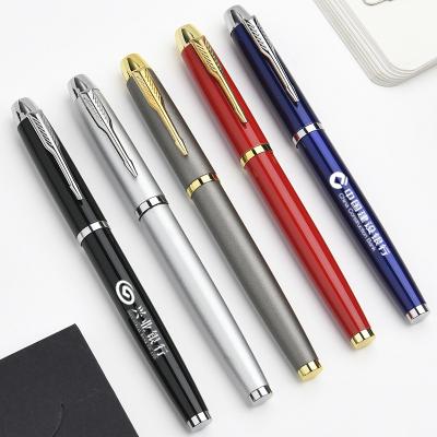 China Business Gift Signature Ball Pen 0.5mm Multi Color Metal Neutral Pen for sale