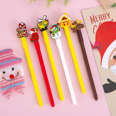 China Christmas Series Neutral Pen 0.5mm Black Water based Cartoon Gift Gel Pen for sale