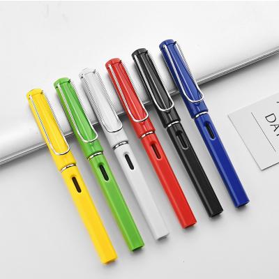 China Plastic Student Exam Fountain Pen Colorful 0.5mm Business Advertising Neutral Pen for sale