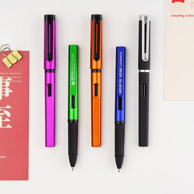 China Multi Color Plastic Creative Gel Ink Pen Metallic Painting Advertising Signature Pen for sale