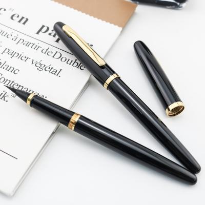 China Black Creative Stationery Soft Tip Calligraphy Brush Pen Signature Pen For Gift for sale