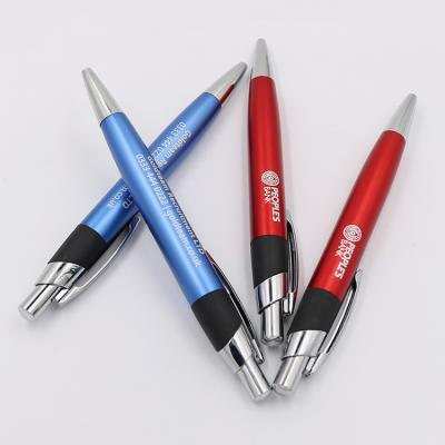 China Aluminium Metal Ballpoint Pen Classic Clip Design Office Ball Pen Promotion Logo Pen for sale